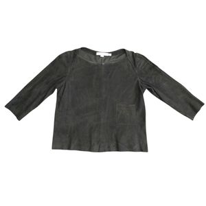 See By Chloe Leather Blouse Size 4
